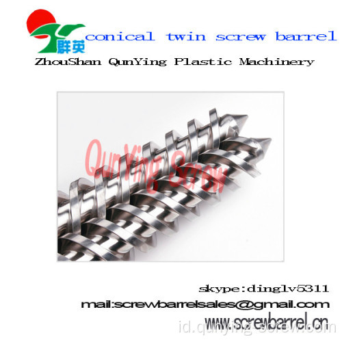 Profesional Qunying tinggi kualitas kerucut Twin Screw barel dijual Hot